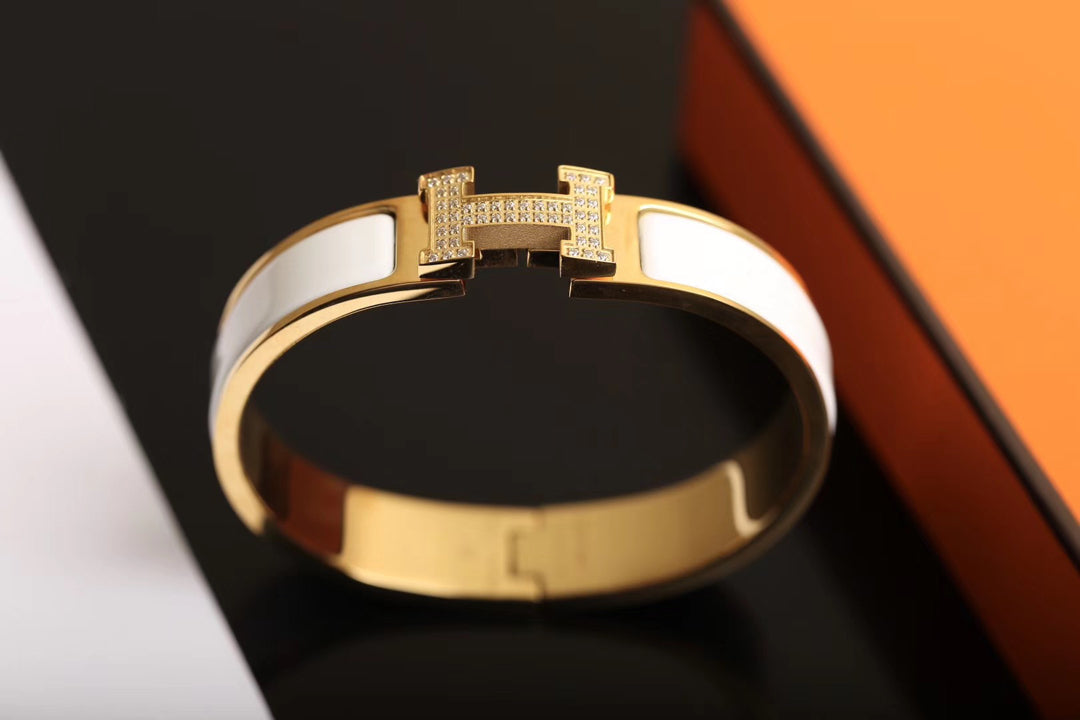 [⭐Miroze] H BRACELET GOLD DIAMOND