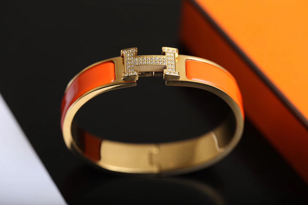 [⭐Miroze] H BRACELET GOLD DIAMOND