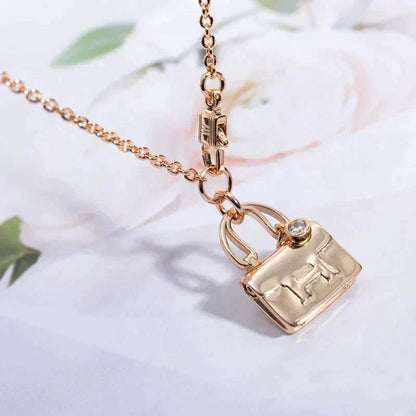 [⭐Miroze]AMULETTE PEDANT ROSE GOLD NECKLACE