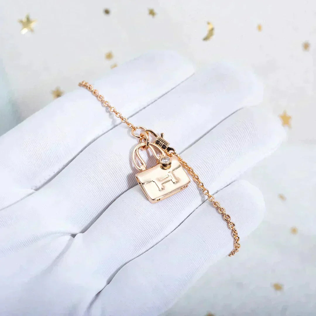 [⭐Miroze]AMULETTE PEDANT ROSE GOLD NECKLACE