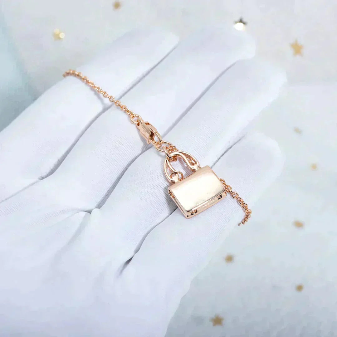 [⭐Miroze]AMULETTE PEDANT ROSE GOLD NECKLACE