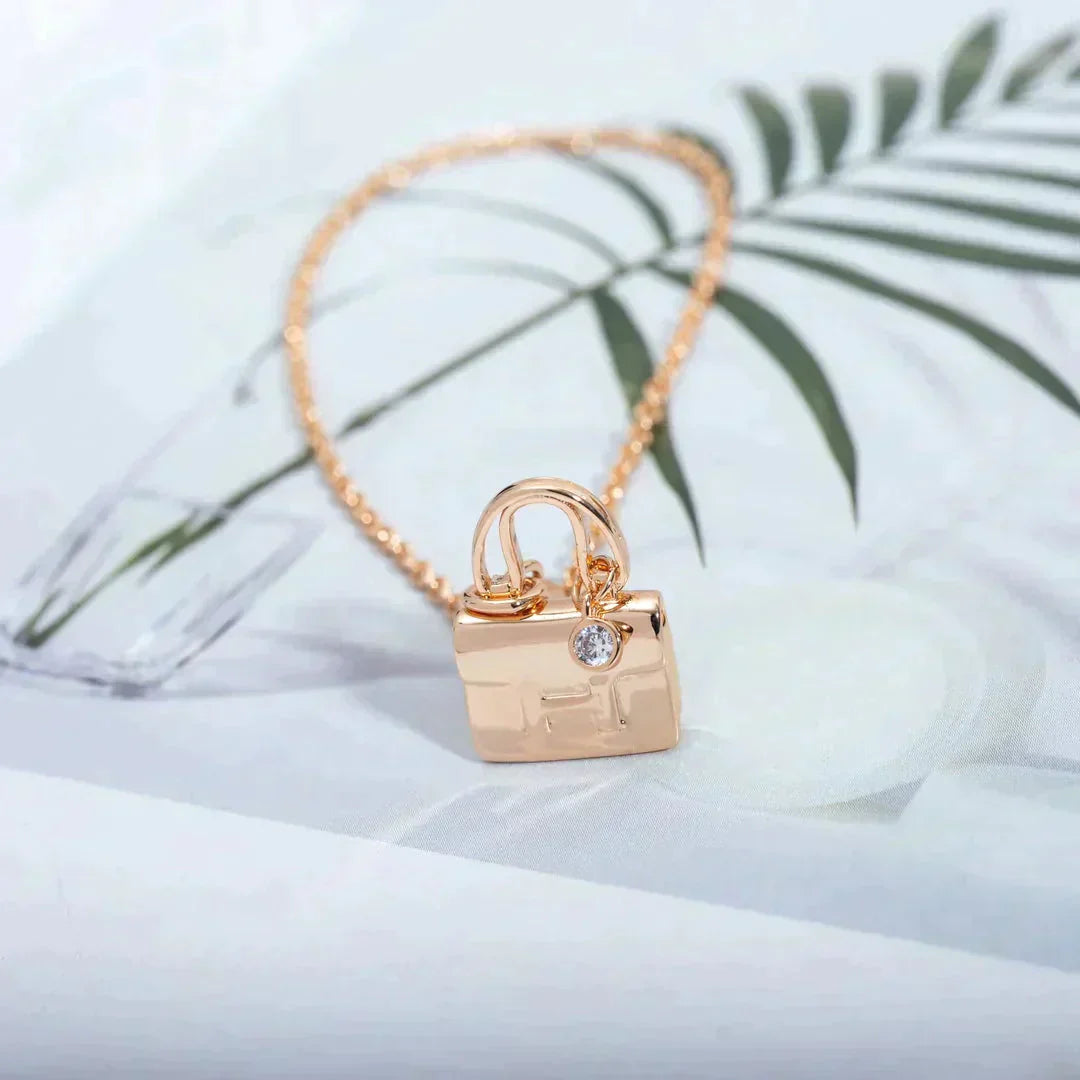 [⭐Miroze]AMULETTE PEDANT ROSE GOLD NECKLACE