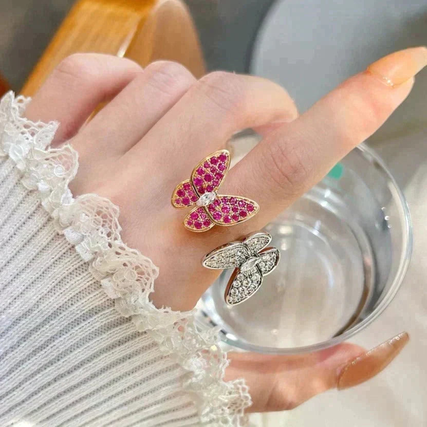 ⭐Miroze TWIN BUTTERFLY DIAMOND RING