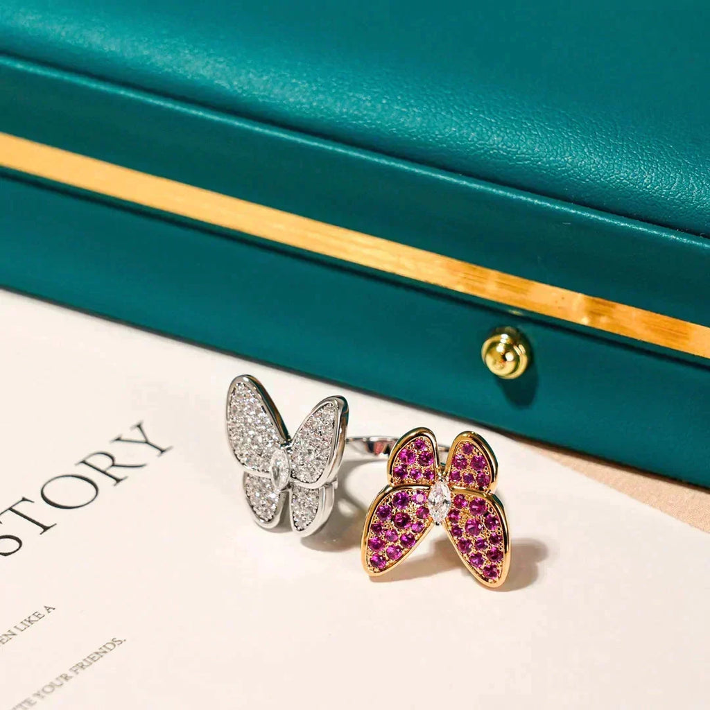 ⭐Miroze TWIN BUTTERFLY DIAMOND RING
