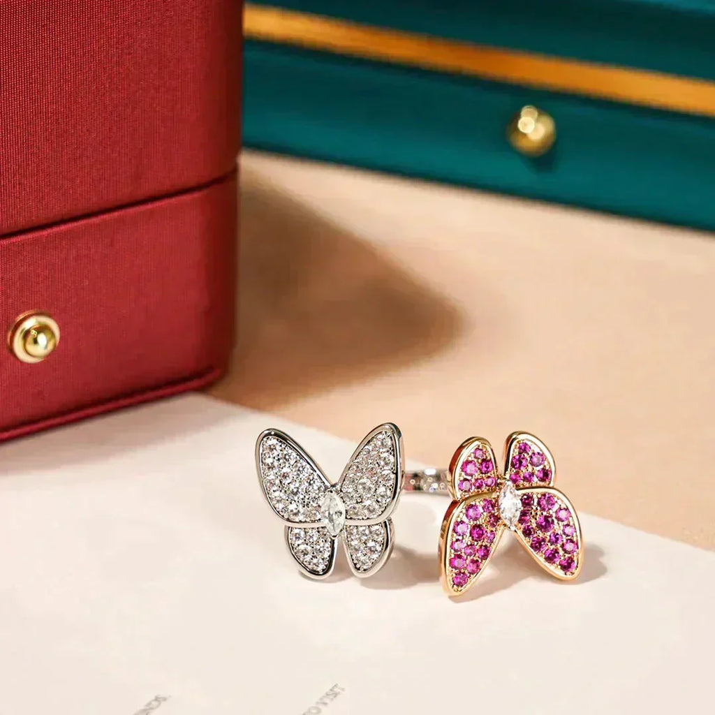 ⭐Miroze TWIN BUTTERFLY DIAMOND RING