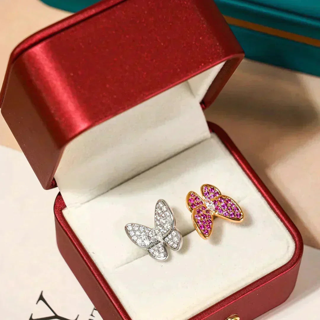 [⭐Miroze]TWIN BUTTERFLY DIAMOND RING
