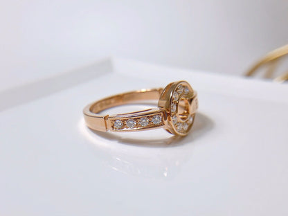 [⭐Miroze]DREAM RING DIAMOND PINK GOLD