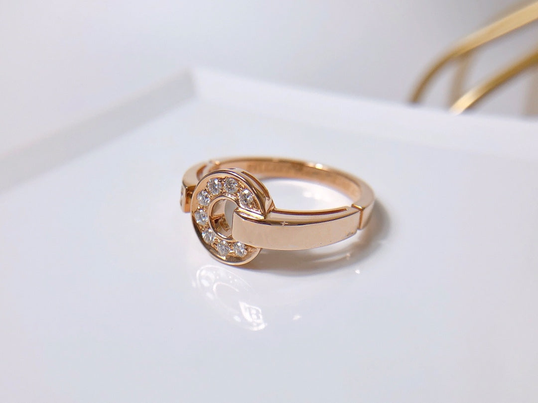 [⭐Miroze]DREAM RING DIAMOND PINK GOLD