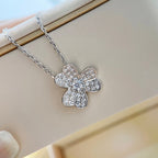 ⭐Miroze CLOVER DIAMOND NECKLACE SILVER