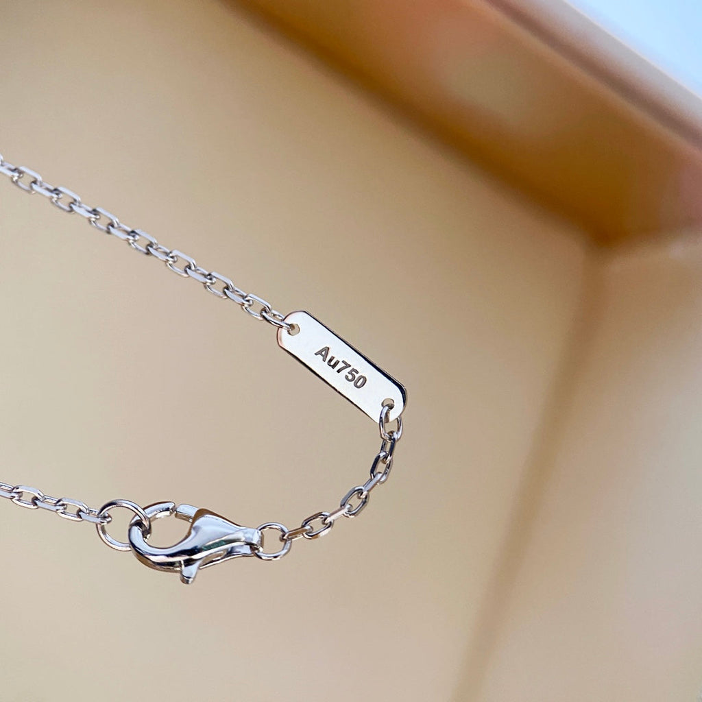 ⭐Miroze CLOVER DIAMOND NECKLACE SILVER