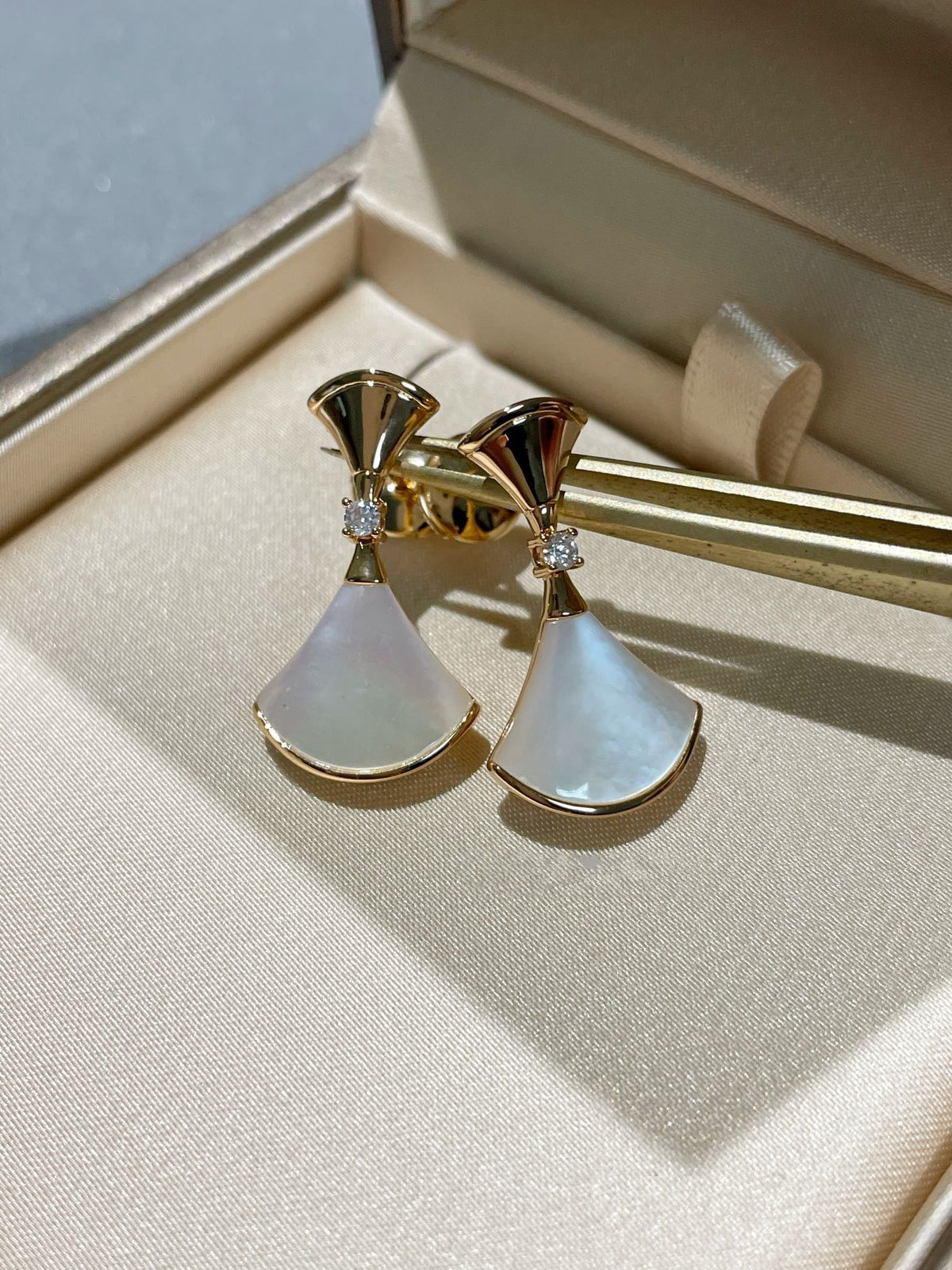 [⭐Miroze]DREAM MOP 1 DIAMOND EARRINGS