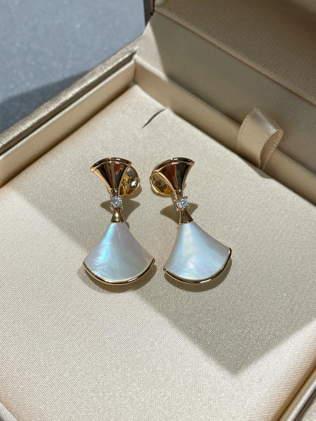 [⭐Miroze]DREAM MOP 1 DIAMOND EARRINGS