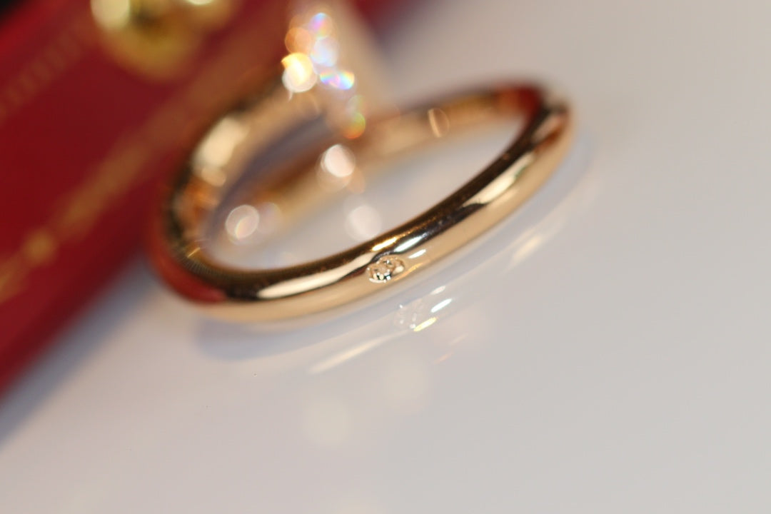 [⭐Miroze]JUSTE RING 2.65MM GOLD DIAMOND