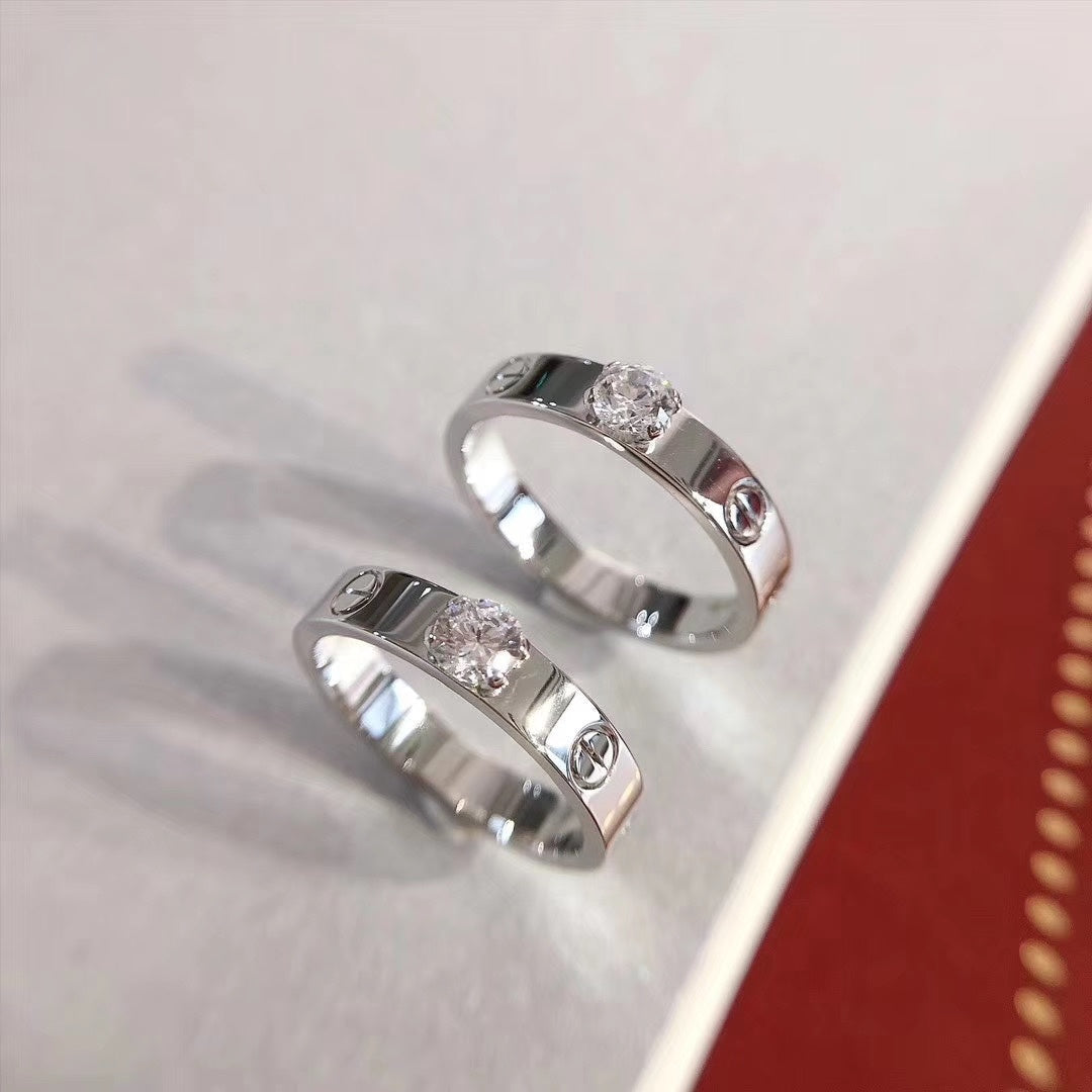 ⭐Miroze LOVE RING 3.6MM 1 BIG DIAMOND