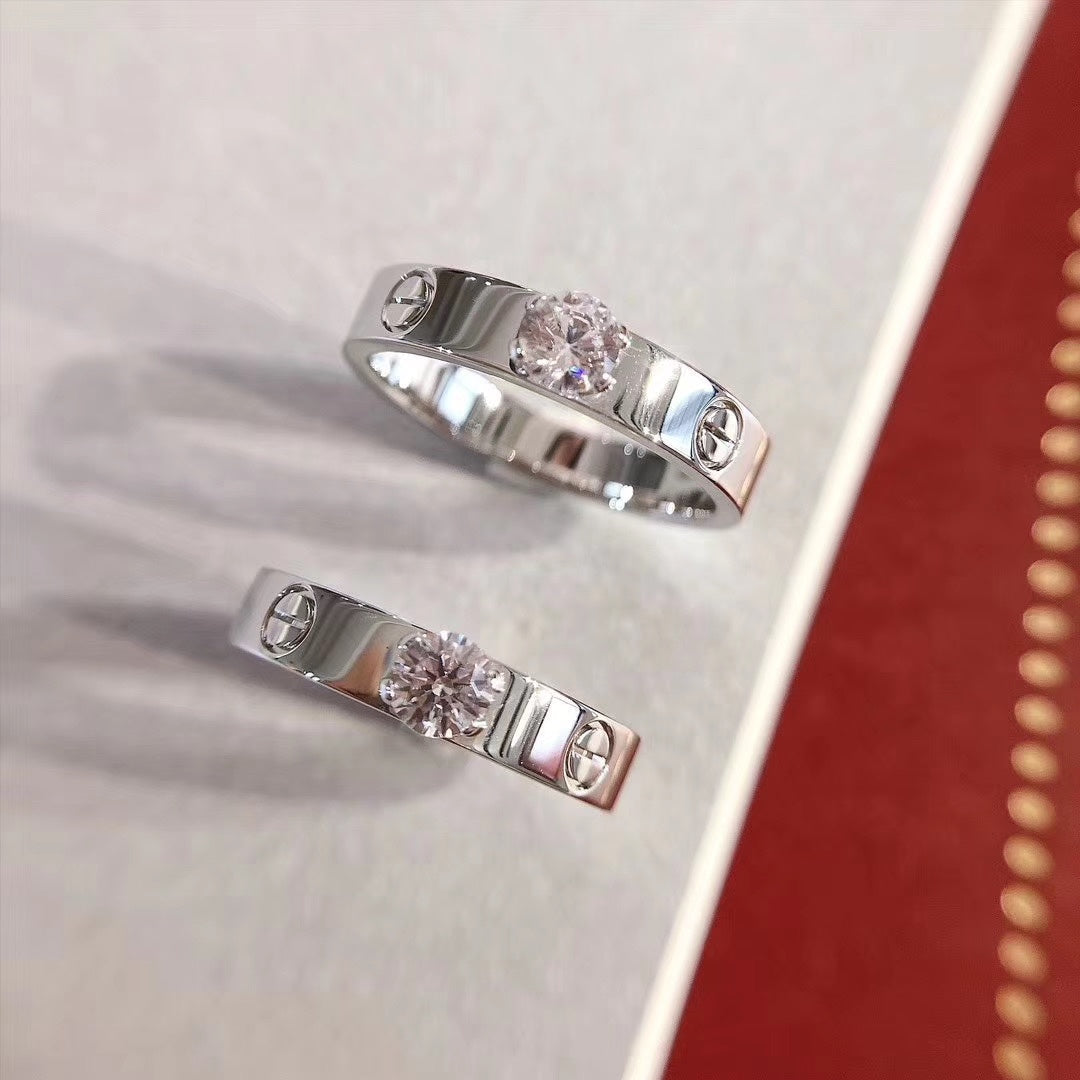 [⭐Miroze]LOVE RING 3.6MM 1 BIG DIAMOND