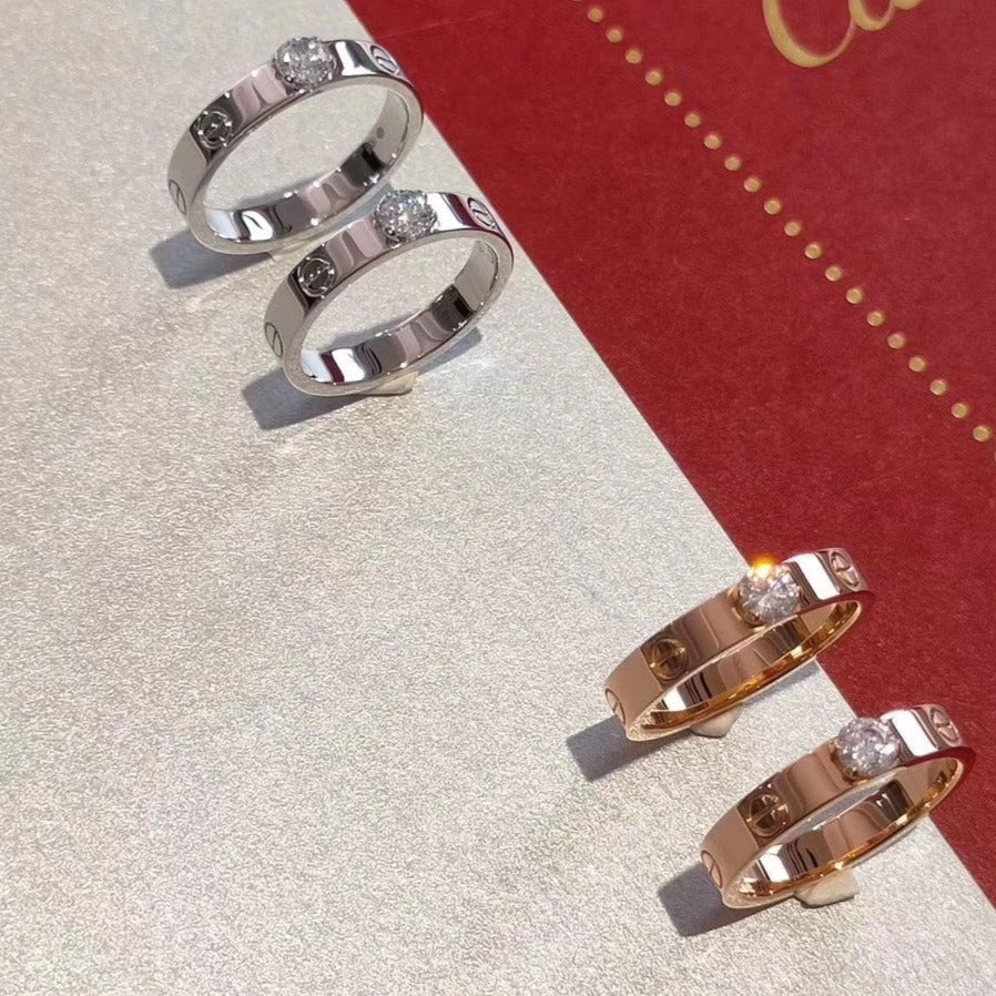 ⭐Miroze LOVE RING 3.6MM 1 BIG DIAMOND