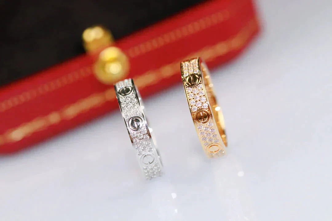 ⭐Miroze LOVE RING 3.6MM DIAMOND PAVED