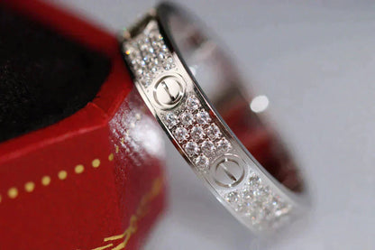 [⭐Miroze]LOVE RING 3.6MM DIAMOND PAVED