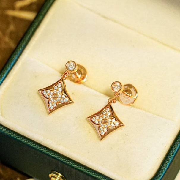 ⭐Miroze STAR DIAMONDS EARRINGS GOLD