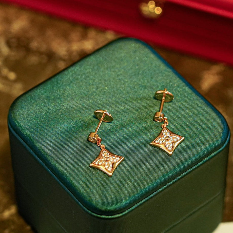⭐Miroze STAR DIAMONDS EARRINGS GOLD