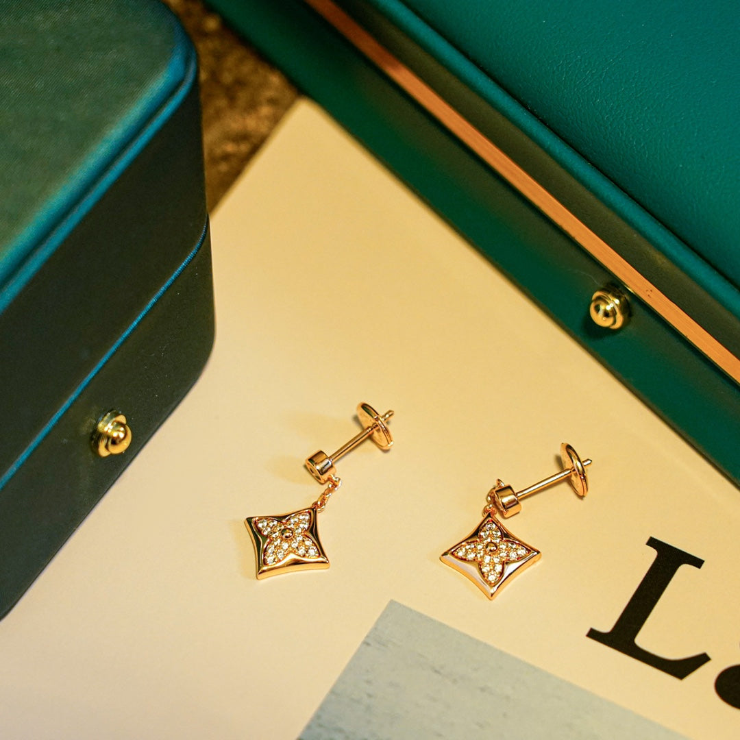 ⭐Miroze STAR DIAMONDS EARRINGS GOLD