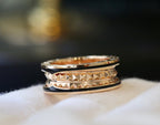 [⭐Veya]ZERO 1 PINK GOLD BLACK CERAMIC RING