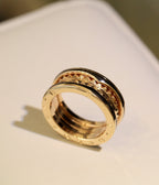 [⭐Veya]ZERO 1 PINK GOLD BLACK CERAMIC RING
