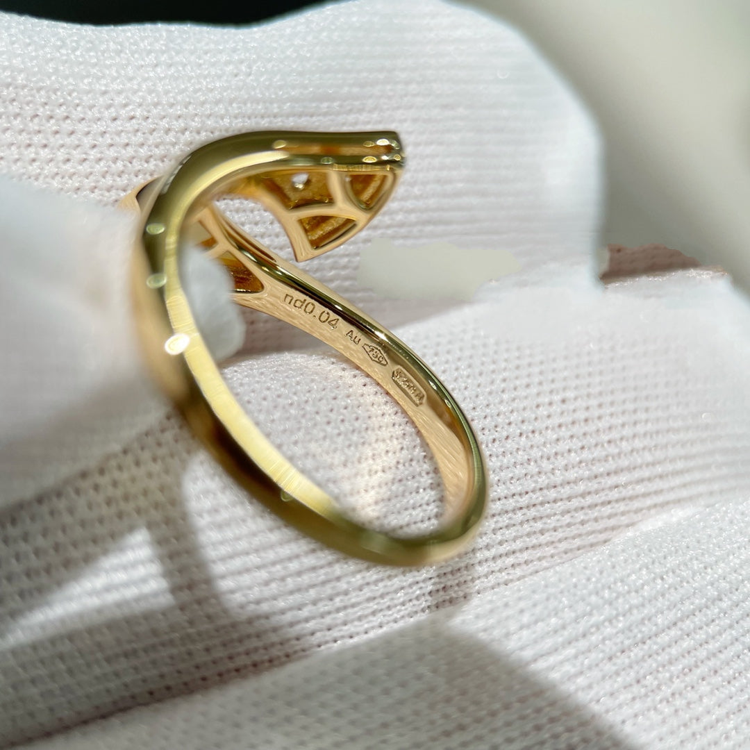[⭐Miroze]DREAM RING PINK GOLD DIAMOND
