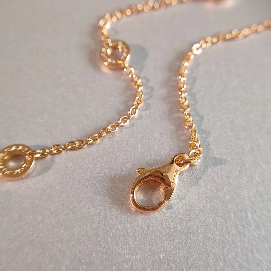 [⭐Miroze]ZERO 1 NECKLACE PINK GOLD