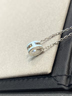 ⭐Miroze POP H LIGHT BLUE NECKLACE