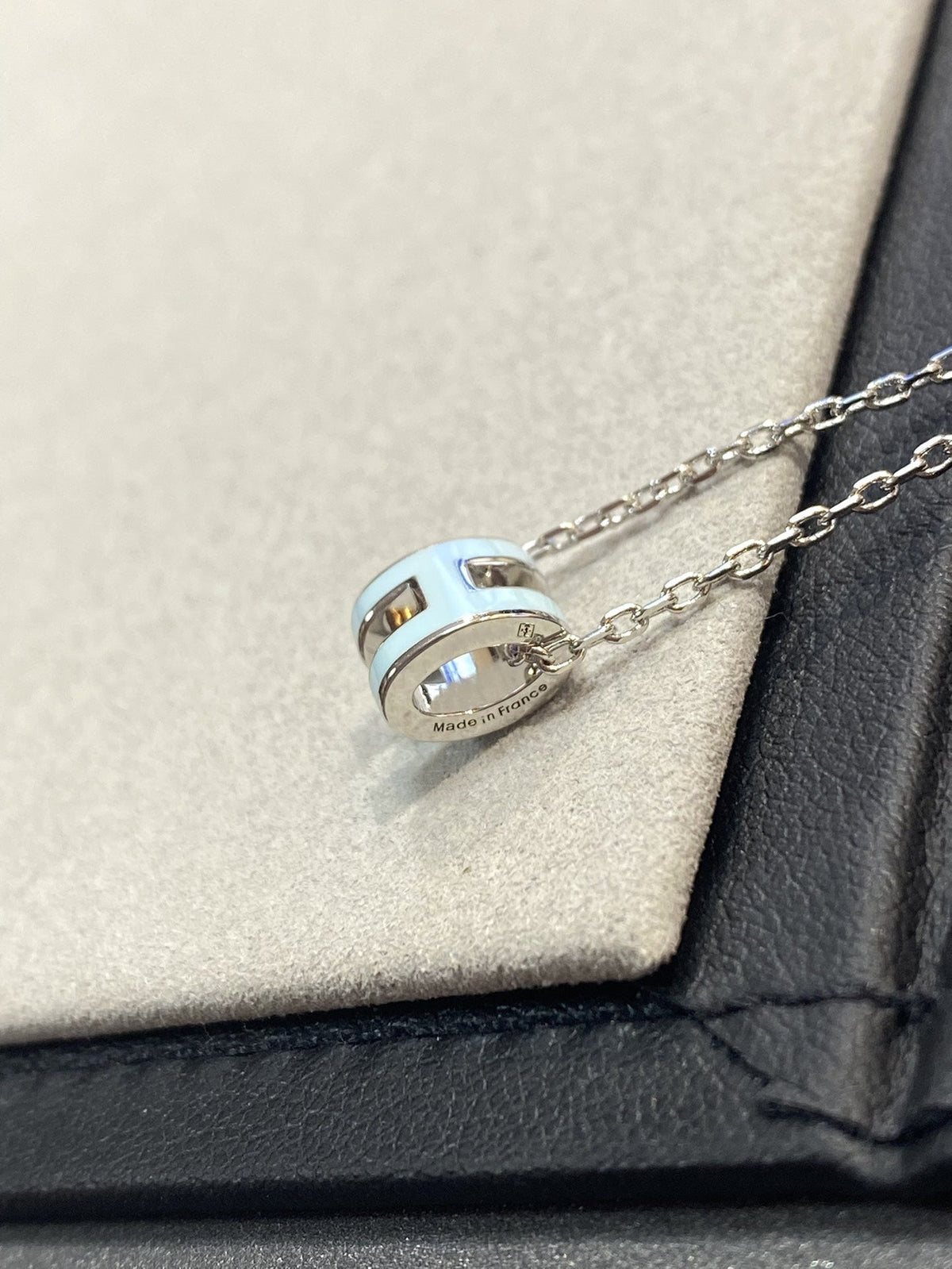 [⭐Miroze]POP H LIGHT BLUE NECKLACE