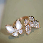 ⭐Miroze TWIN BUTTERFLY DIAMOND MOP RING