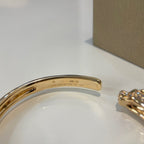 ⭐Miroze PANTHERE GOLD DIAMOND OPEN BRACELET