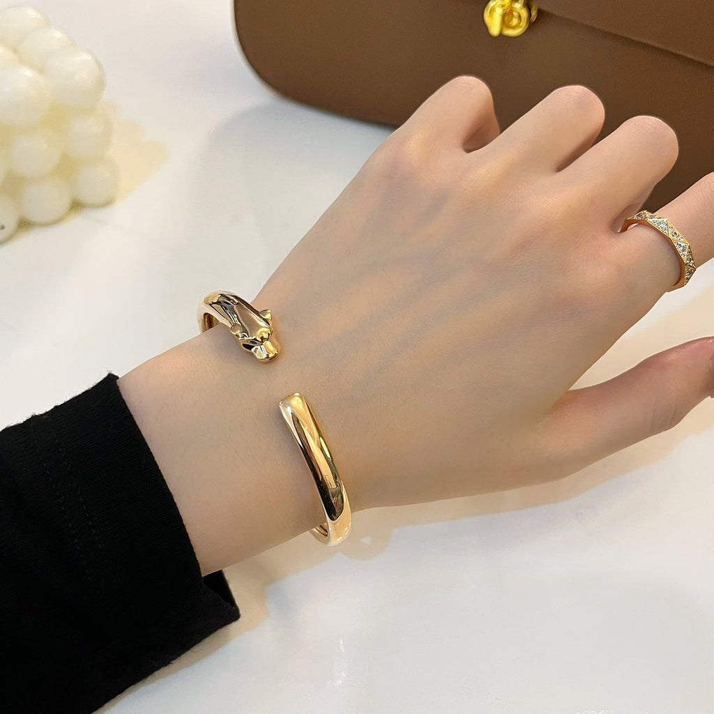 ⭐Miroze PANTHERE GOLD OPEN BRACELET