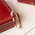 ⭐Miroze PANTHERE ROSE GOLD DIAMOND OPEN BRACELET