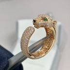 ⭐Miroze PANTHERE PINK GOLD DIAMOND RING