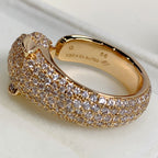 ⭐Miroze PANTHERE PINK GOLD DIAMOND RING
