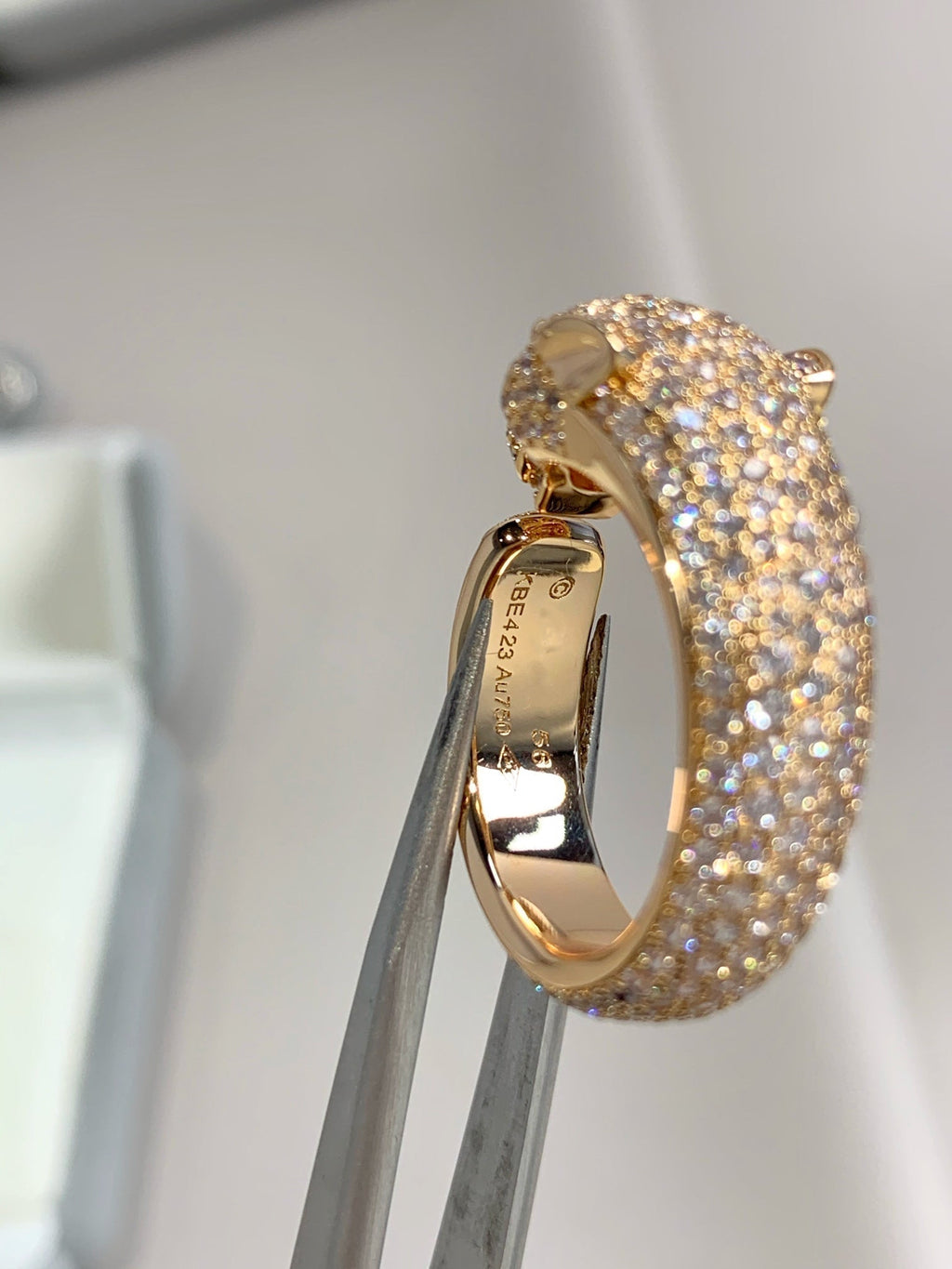 ⭐Miroze PANTHERE PINK GOLD DIAMOND RING