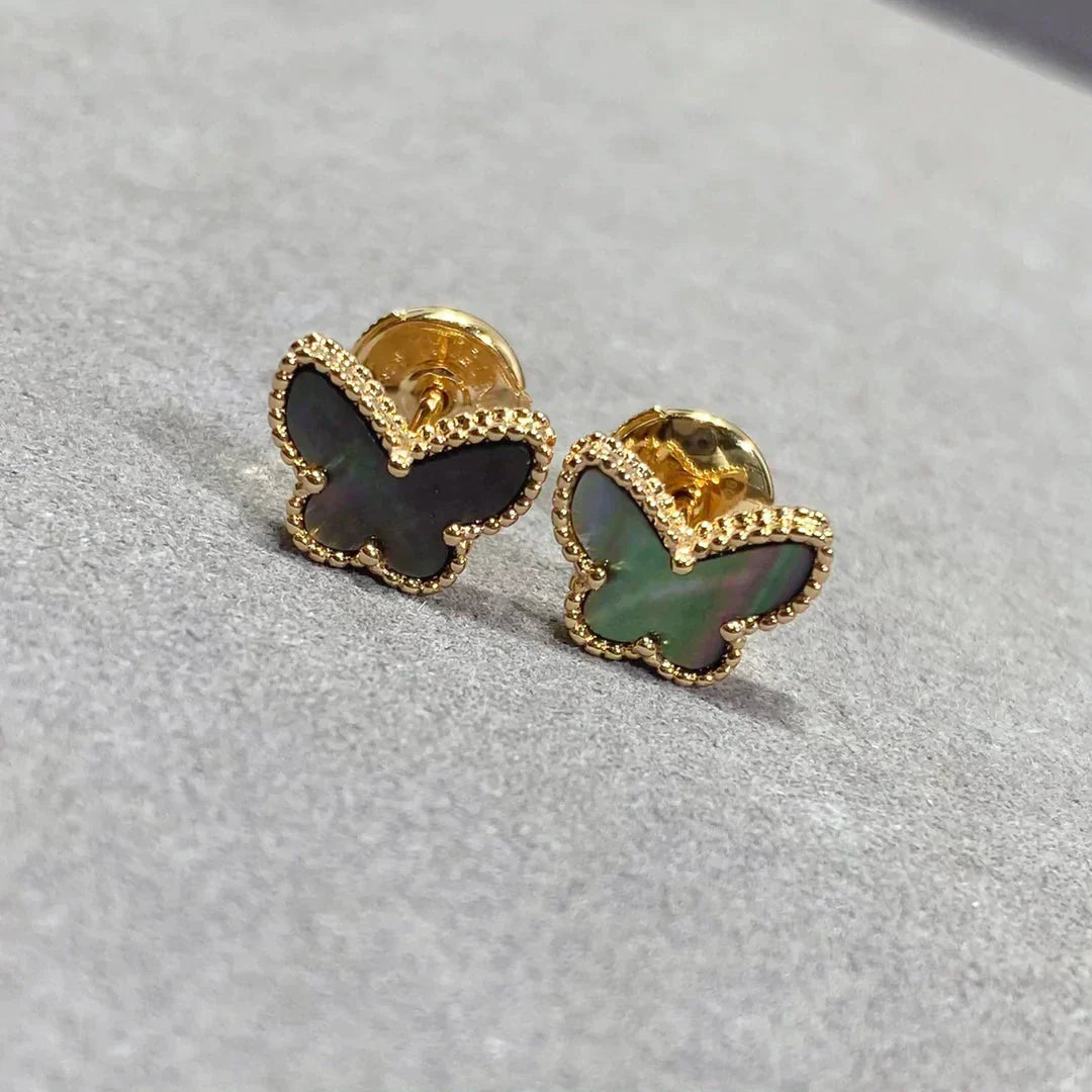 [⭐Miroze] BUTTERFLY DARK MOP  EARRINGS