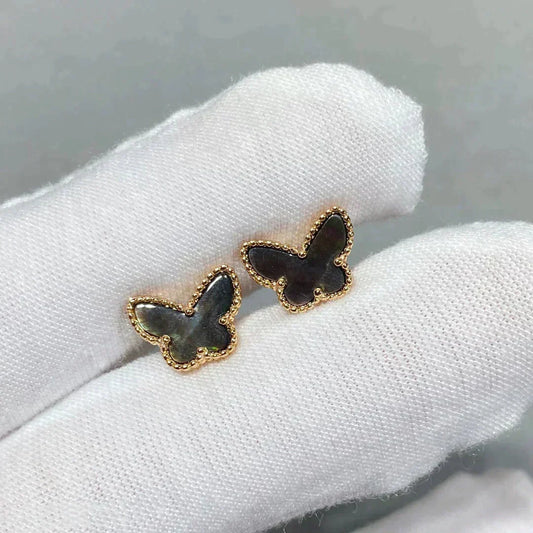 [⭐Miroze]BUTTERFLY DARK MOP  EARRINGS