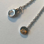 [⭐Veya]ZERO 1 BLACK CERAMIC SILVER NECKLACE