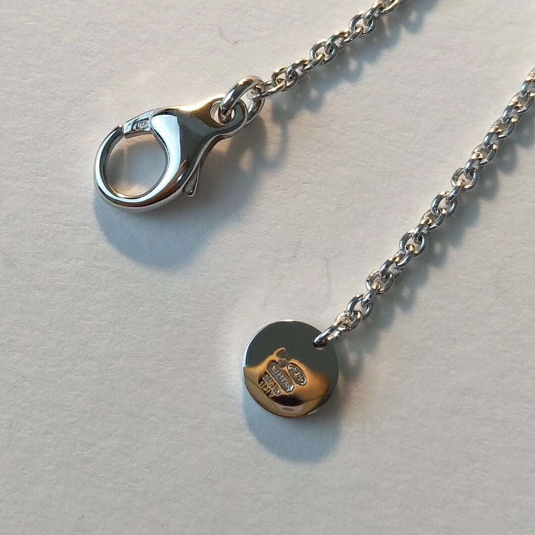 [⭐Miroze]ZERO 1 BLACK CERAMIC SILVER NECKLACE