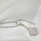 ⭐Miroze CLOVER 5 MOTIFS SILVER DIAMONDS NECKLACE
