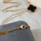⭐Miroze CLOVER 25MM NECKLACE GOLD ONYX