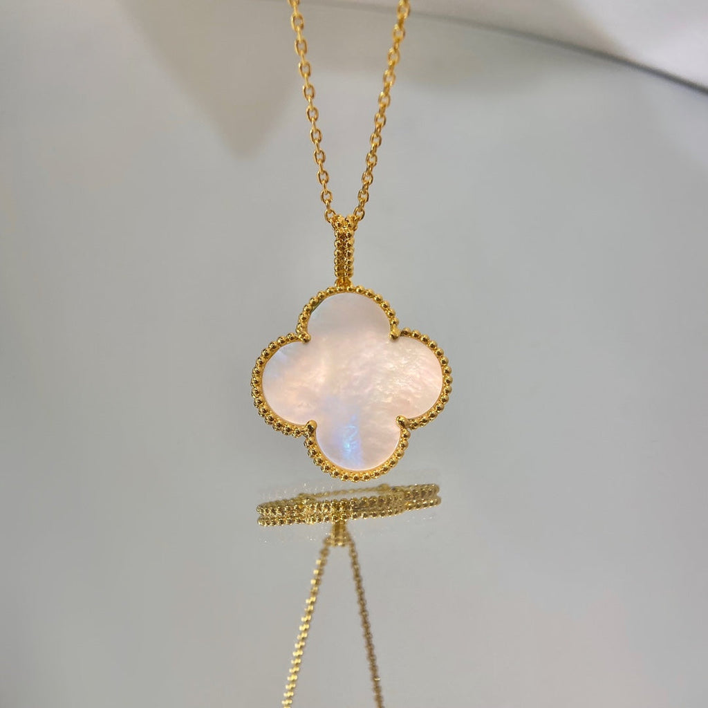 ⭐Miroze CLOVER 25MM MOP LARGE PENDANT NECKLACE