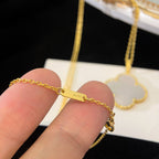 ⭐Miroze CLOVER 25MM MOP LARGE PENDANT NECKLACE