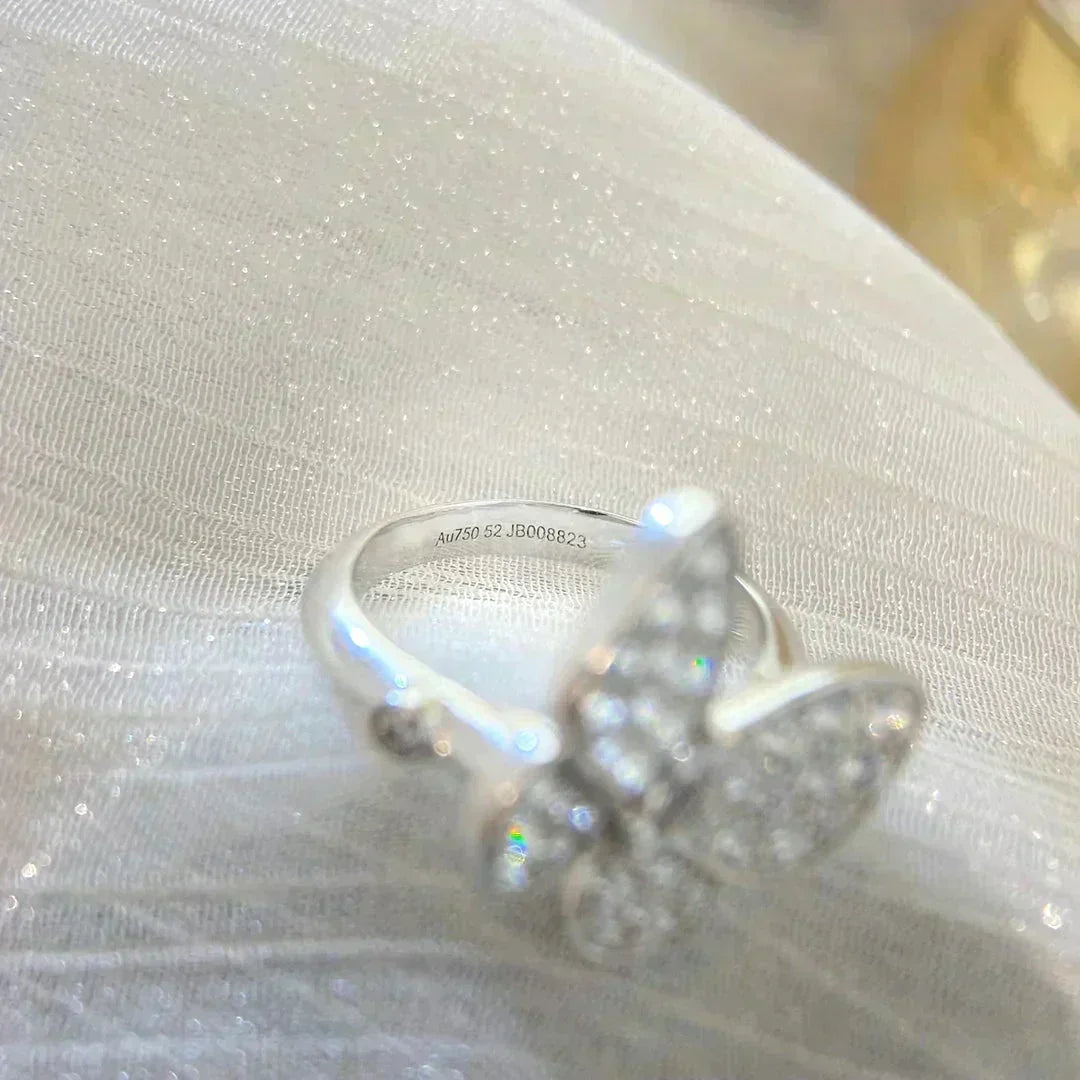 [⭐Miroze]バタフライ ダイヤモンド リング