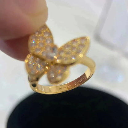 [⭐Miroze]バタフライ ダイヤモンド リング