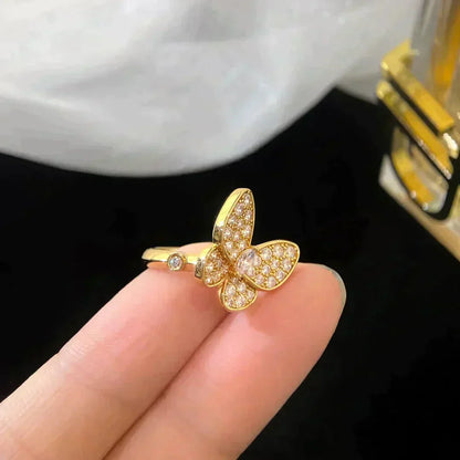 [⭐Miroze]バタフライ ダイヤモンド リング