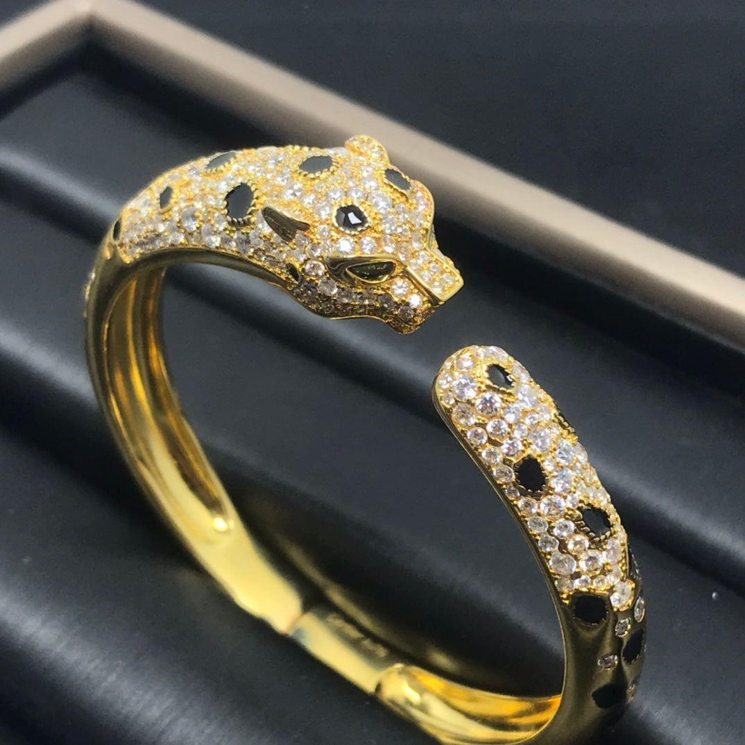 [⭐Miroze]PANTHERE BIG BRACELET DIAMONDS